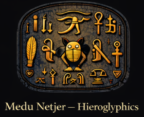 Medu Netjer Hieroglyphics